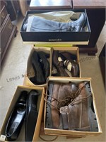Ladies shoes and a pair of tall boots size 10 .