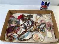 Assorted Costume Necklaces & Misc