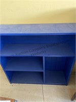 Blue shelf approximately 36x10x35”