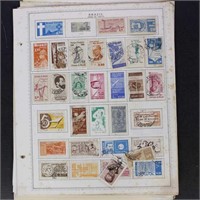 Brazil Stamps through 1950s on a variety of album