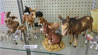 Donkey figurine lot