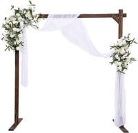 7.2FT Wooden Arch, Wedding Arch for Ceremony,