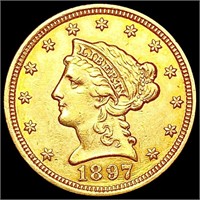 1897 $2.50 Gold Quarter Eagle CLOSELY
