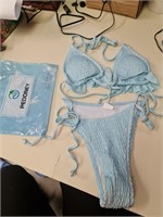 S - baby blue bathing suit