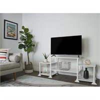 No Tools Assembly TV Stand for 40 TVs  White