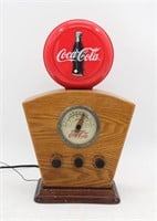 Coca-Cola Wooden Case AM/FM Radio w/ Globe