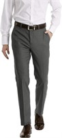 Calvin Klein Men's 38x34 Slim Fit Dress Pant, Grey