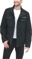 Levi's Men's LG Military Jacket, Black Large