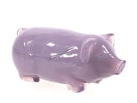 Rare Antique Pairpoint Lilac Glass Pig Paperweight