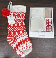 Magnolia Hearth & Hand Stocking & Letter to Santa