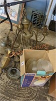 Vintage brass light fixtures need repair