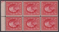 US Stamps #406a Mint HR booklet pane of 6 with pen