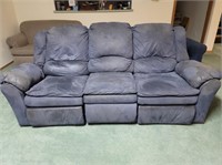 Blue Recliner Sofa Couch