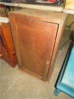 PRIMITIVE ONE DOOR CABINET WITH CUBBY HOLES