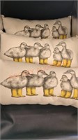 Eric and Christopher duck print pillows