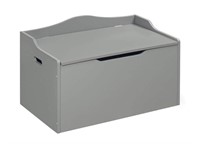 Wooden Toy Box & Bench  Safety Hinge - Gray