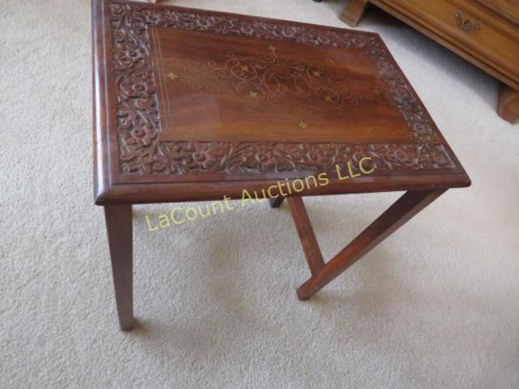 small side table no drawer ornate top