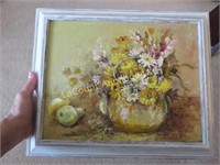 floral framed painting