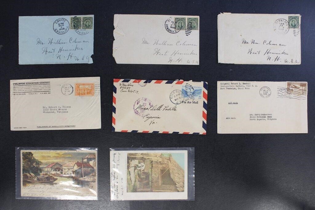 US Territories Group of 8 covers and postcards, ea