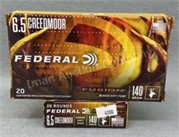 2x - Federal 6.5 Creedmoor 20 Rds/Box