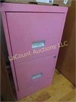 pink 2 drawer file cabinet