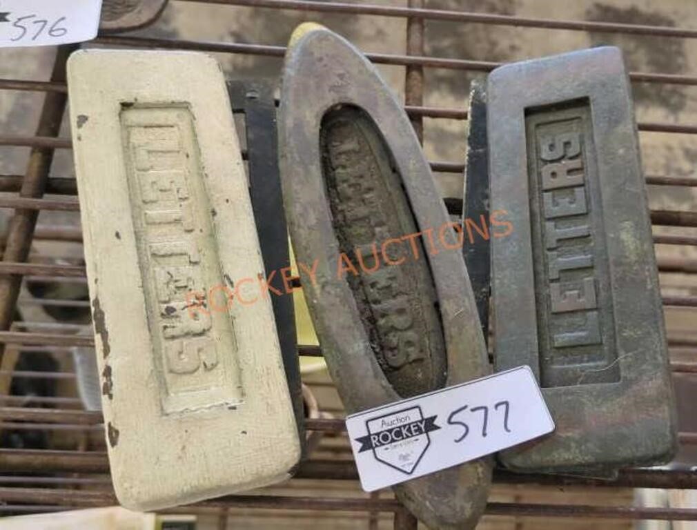 Vintage mail letter slots