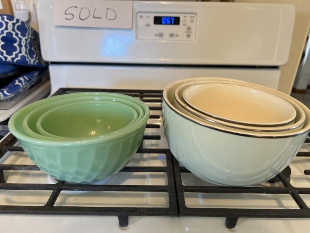 2 Sets of Mixing Bowls