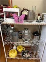 Wire Shelf & Contents