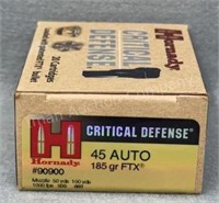 Hornady 45 Auto 20 Rds/Box