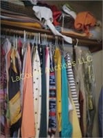 womens clothing all hanging & top shelf