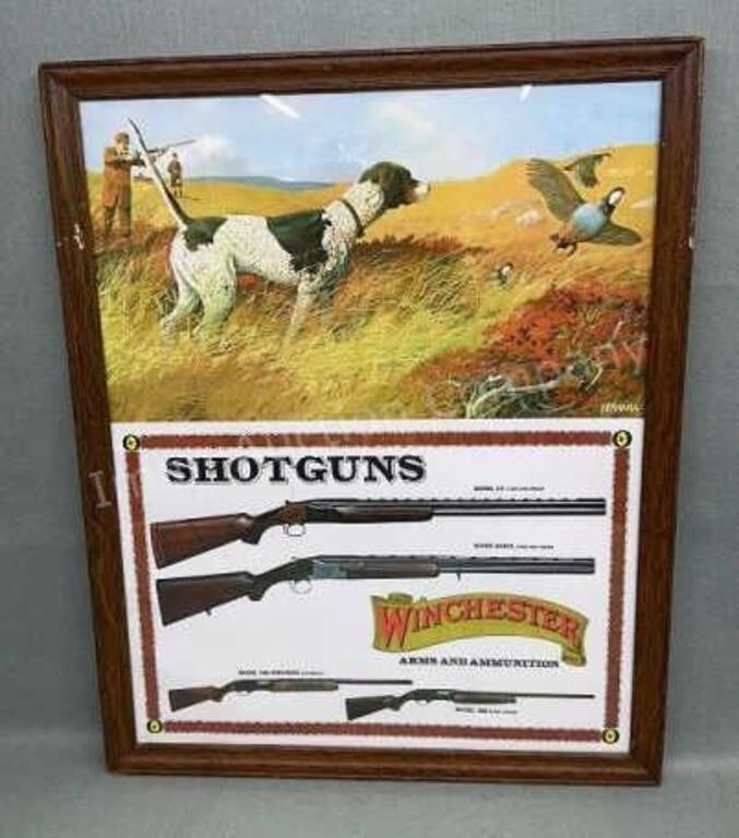 Neat Winchester Bird Dog & Shot Gun Advertisement