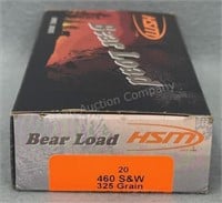 HSM Bear Load 460 S&W 20 Rds/Box
