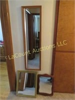 full length mirror and 2 others, good condition