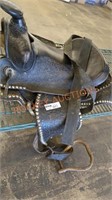 Vintage leather saddle