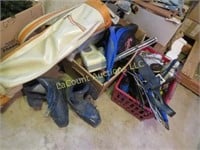 assorted sporting goods golf clubs ski boots more