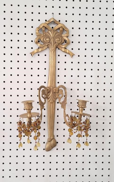 1950's Brass Candle Sconce