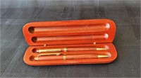 Vintage Wooden Pen Set