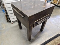 Butcher Block  Table w Drawer & Slide Outs  24x31