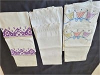 Vintage Pillow Cases w/ Crochet Work