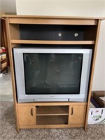 36" Toshiba TV with Cabinet 60"H x 44"W x 22"D &
