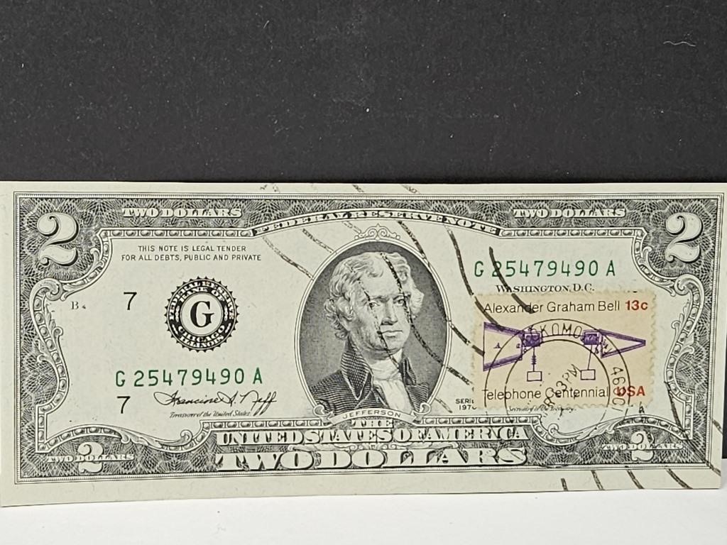1976 $2 First Day Issued Stamp