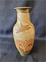 Vintage Brass Dragonfly Vase