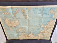 1941 Map of Indian Ocean Area
