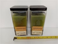 2-Meijer Green Tea Jar Candles