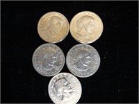 1979 Susan B. Anthony One Dollar US Coins