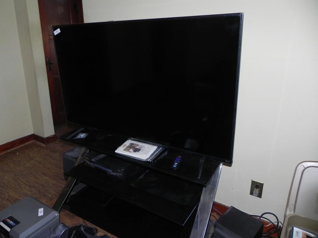 TCL Roku TV, TV Stand, DVD Player, Speakers, Etc.