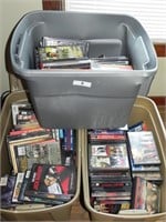 3 Totes of DVDs