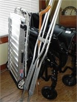 Portable Wheelchair, Crutches, Cane, Small Ramp,