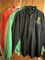 Dale Jarrett Shirt - Size Large & 3 Race Jackets-