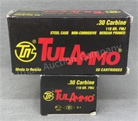 2x - 30 Carbine TulAmmo 110 Gr FMJ 50 Rds/Box